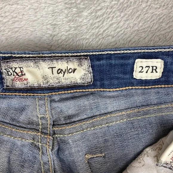 BKE Denim Taylor Jeans Women's 27R Bootcut Medium Wash Stretch Denim - Picture 13 of 16
